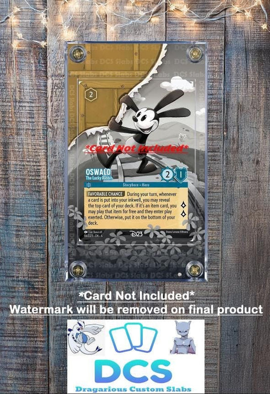 Disney Lorcana D23 Expo Collection Oswald The Lucky Rabbit #6 Promo Custom Case