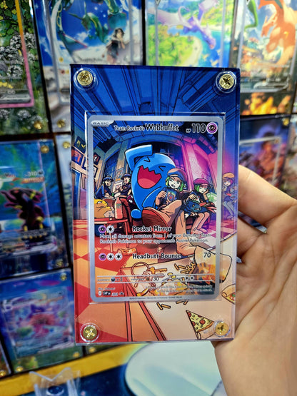 Pokemon Team Rocket’s Wobbuffet 203 Promo Destined Rivals Extended Art Case