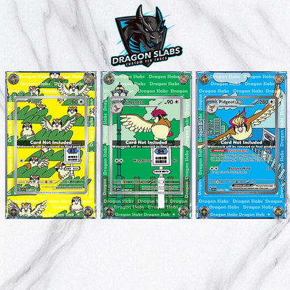 x3 Pidgey Pidgeotto Pidgeot EX 207, 208, 225/197 Obsidian Flames Custom Cases