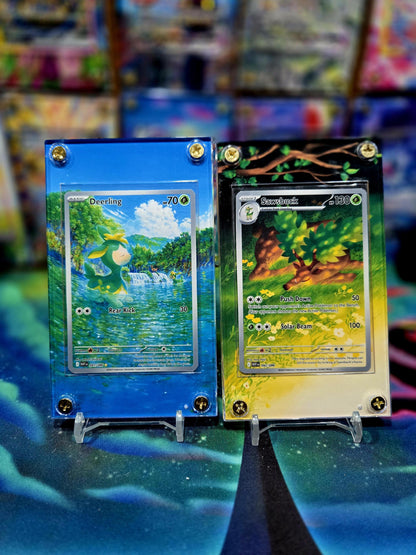 x2 Pokemon Deerling & Sawsbuck 091 092 IR White Flare Extended Art Cases