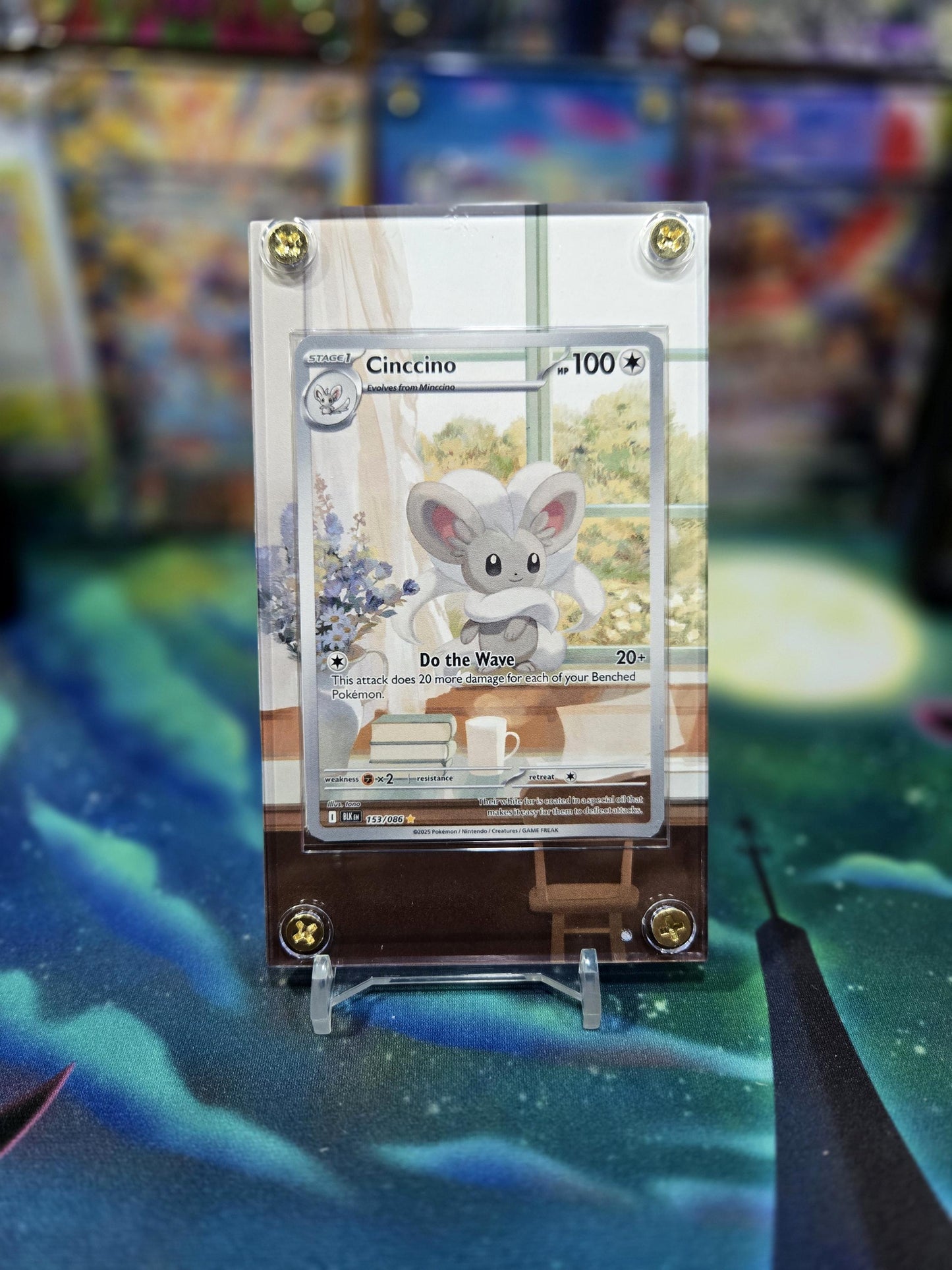 x2 Pokemon Minccino & Cinccino 152 153/086 IR Black Bolt Extended Art Cases