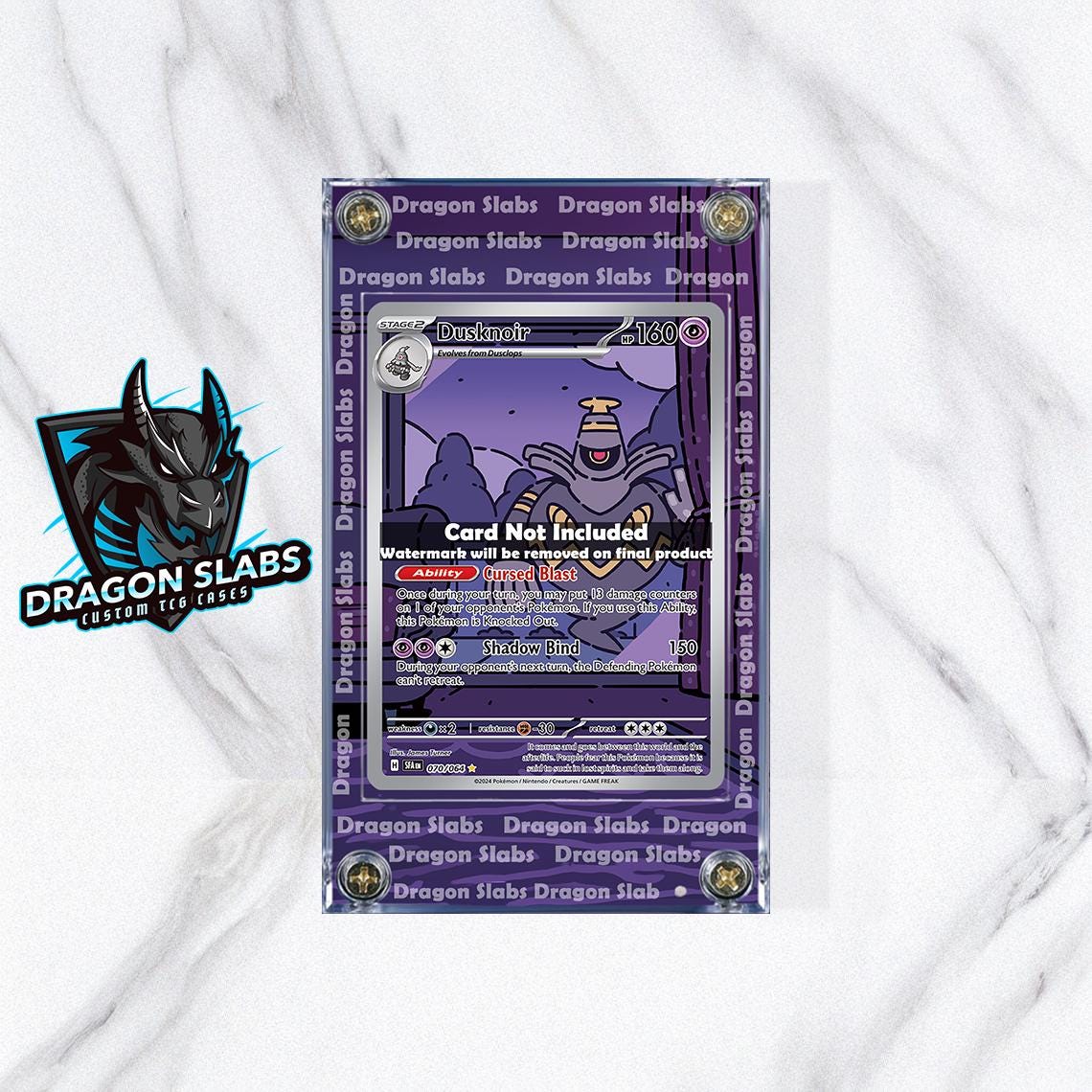 Pokemon Dusknoir IR 070/064 Shrouded Fable Custom Extended Artwork Case