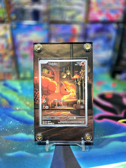 Pokemon Vulpix 138/132 IR Mega Evolution Extended Art Custom Case