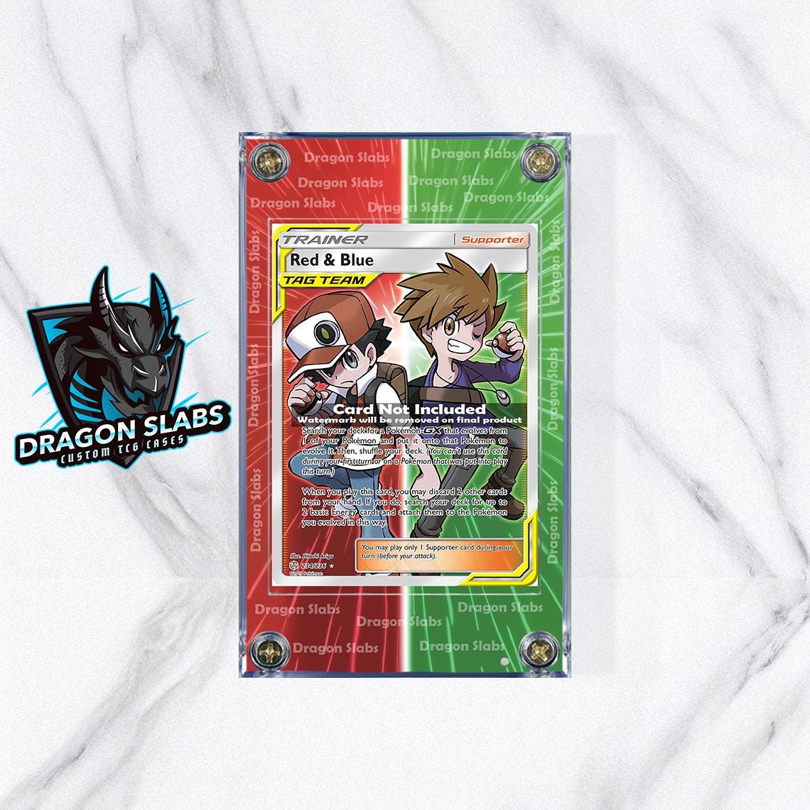 Pokemon Red & Blue Tag Team 234/236 Cosmic Eclipse Extended Artwork Case