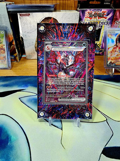 x2 Pokemon Charizard EX 234 Paldean Fates & 223 Obsidian Flames Custom Display Case Slabs Extended Artworks