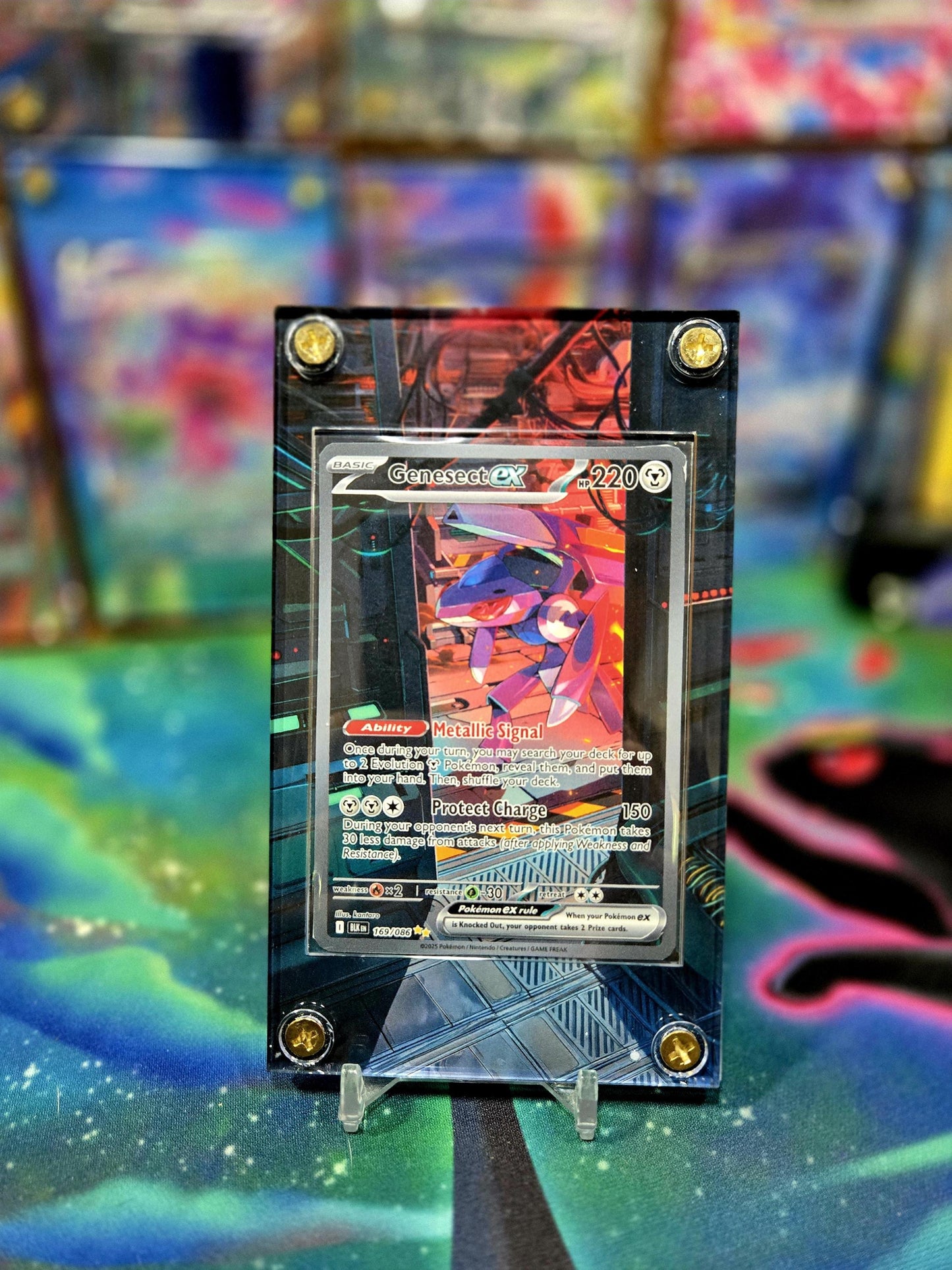 Pokemon Genesect EX SIR 169/086 Black Bolt Extended Art Case