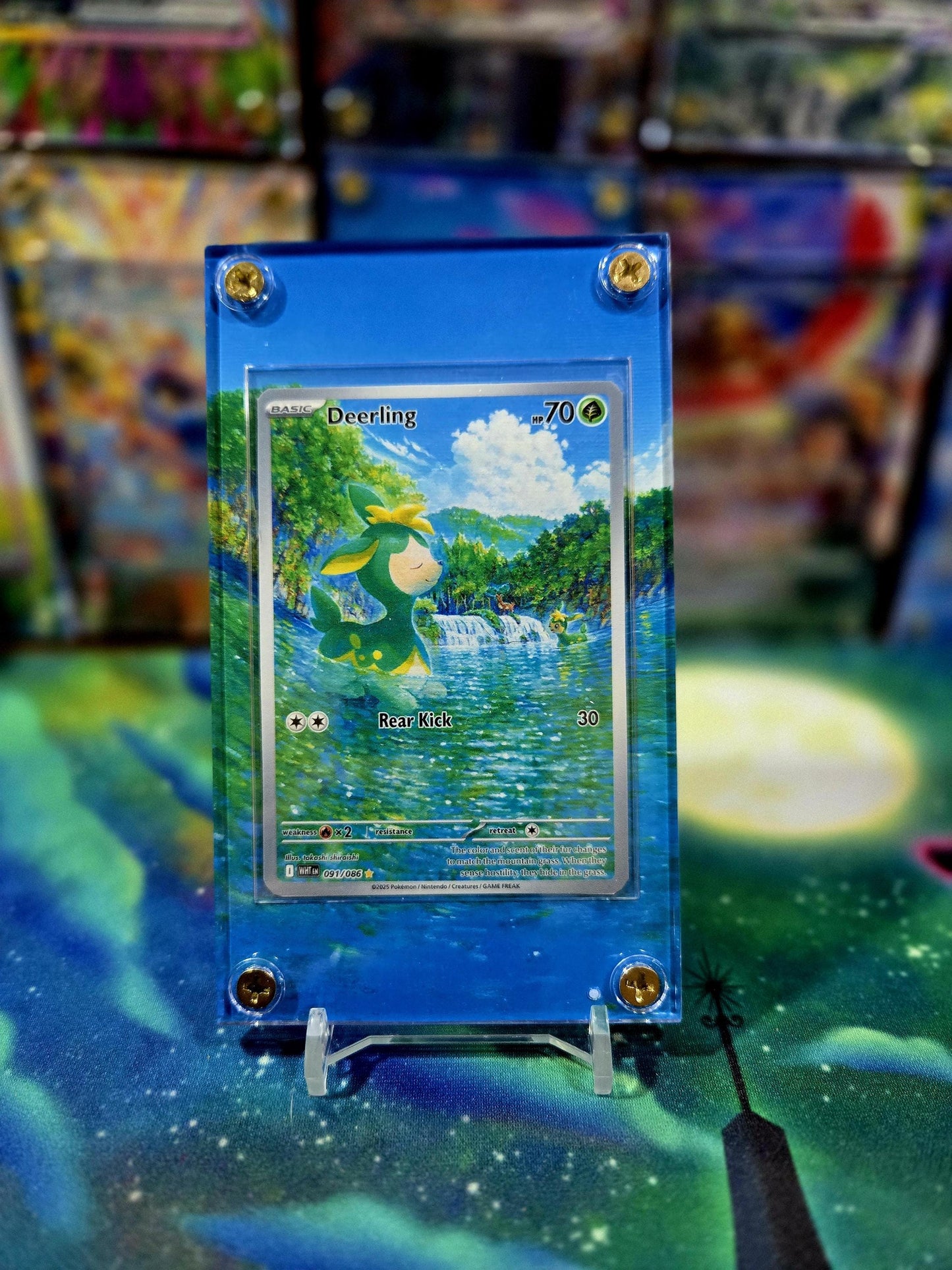 x2 Pokemon Deerling & Sawsbuck 091 092 IR White Flare Extended Art Cases