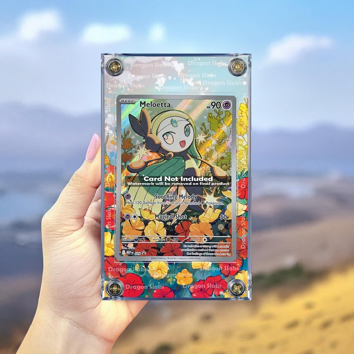Pokemon Meloetta IR 026 Promo Mega Battle Deck Extended Artwork Case