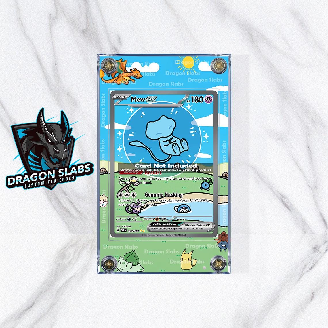 Pokemon Mew EX SIR Paldean Fates 232/091 Extended Artwork Case