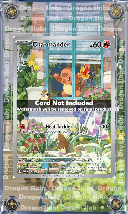 Pokemon Charmander SVP044 Sealed Obsidian Flames ETB Exclusive Promo Card Custom Display Case Extended Artwork