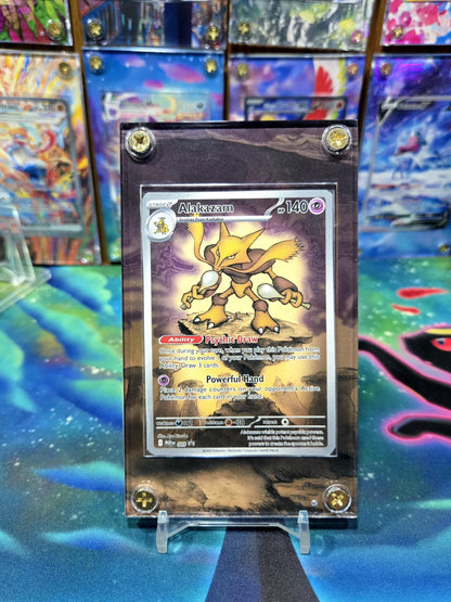Pokemon Alakazam 009 Promo Mega Evolution Extended Art Custom Case