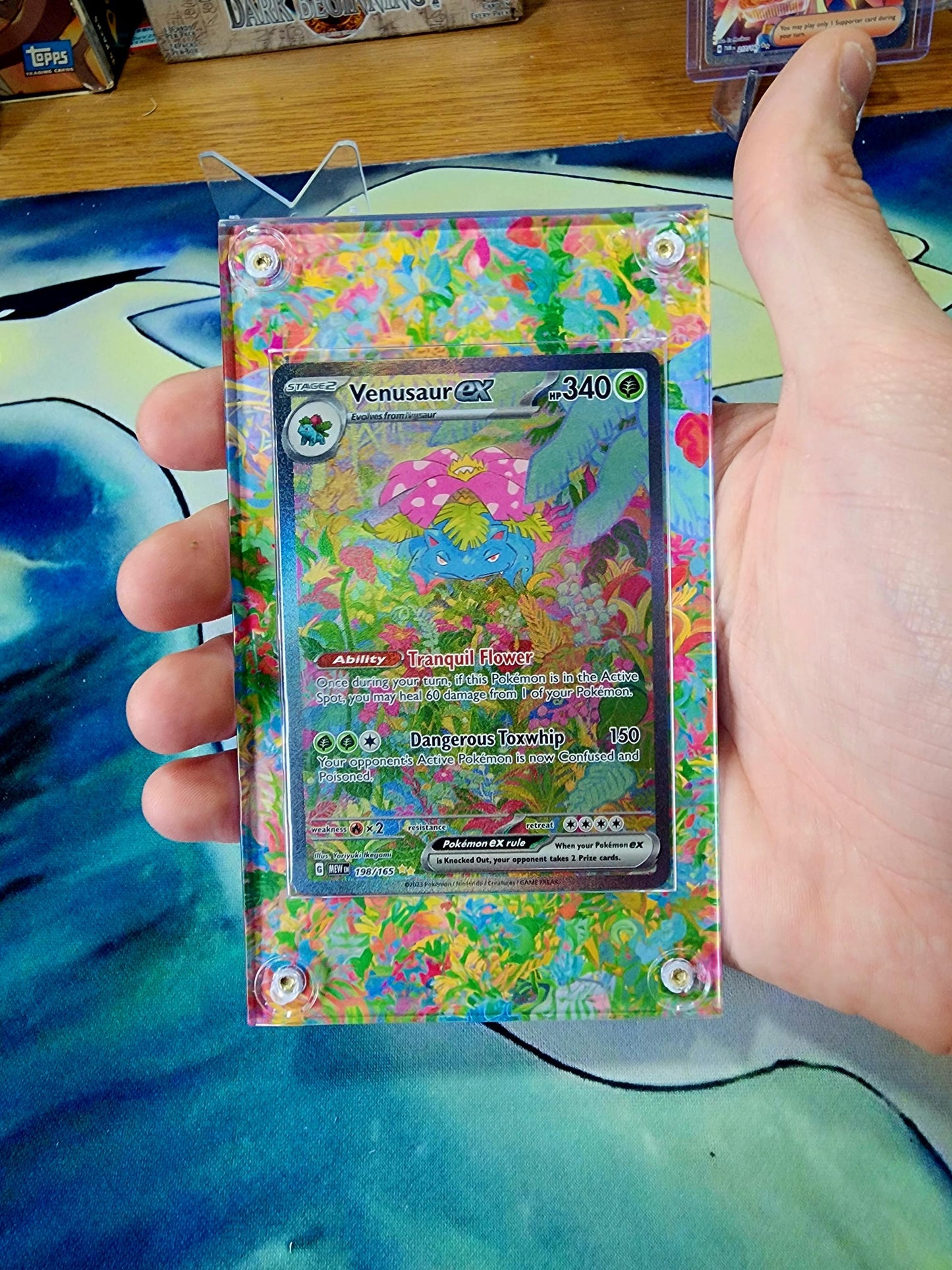 Pokemon Bulbasaur, Ivysaur, Venusaur 151 Custom Display Cases Extended Artwork