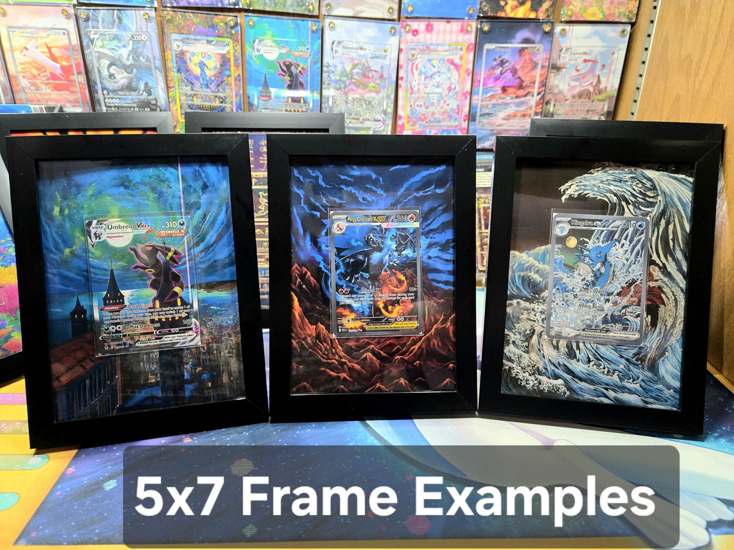 Squirtle IR 148/142 Stellar Crown Pokemon Extended Art Frame 5x7 Frame