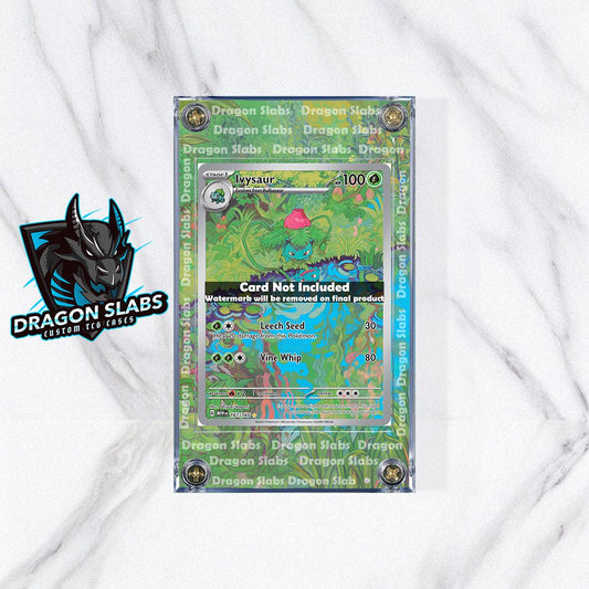 Pokemon 151 Ivysaur IR 167 Custom Display Case Extended Artwork
