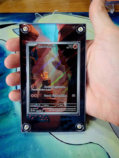 Pokemon Charmander, Charmeon, Charizard 151 Custom Display Cases Extended Artwork