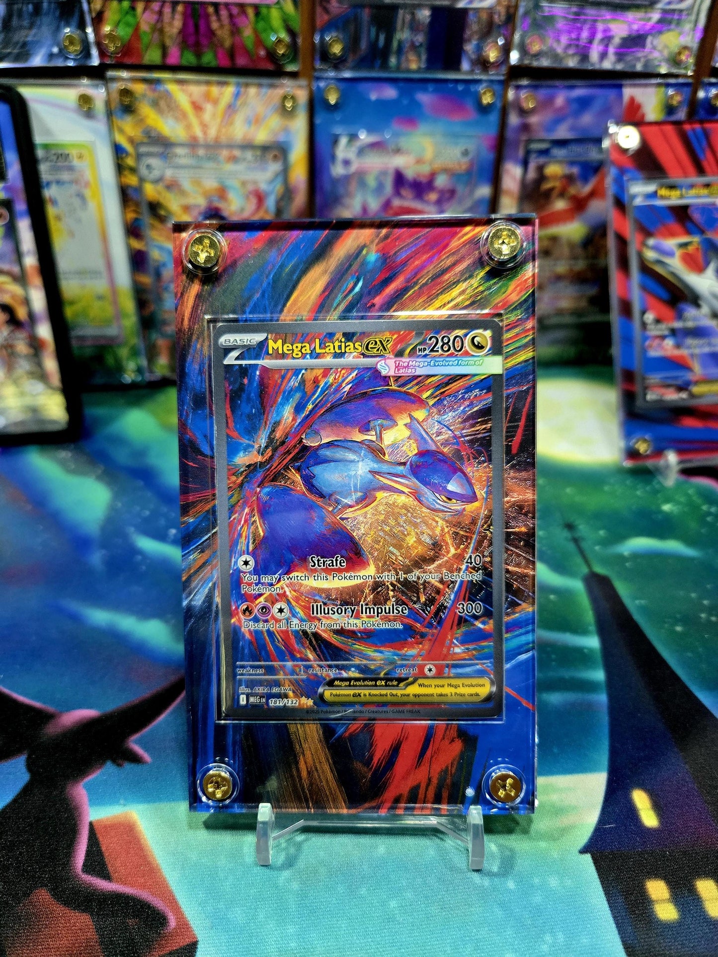 x2 Pokemon Mega Latias EX 181 163 Mega Evolution Extended Art Custom Cases
