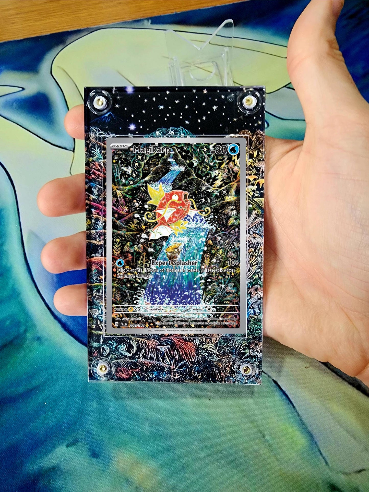 Pokemon Magikarp IR 203/193 Paldea Evolved Custom Case Extended Artwork