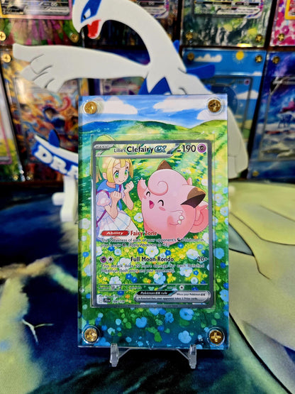 Pokemon Lillie’s Clefairy EX SIR 184/159 Journey Together Extended Art Custom Case