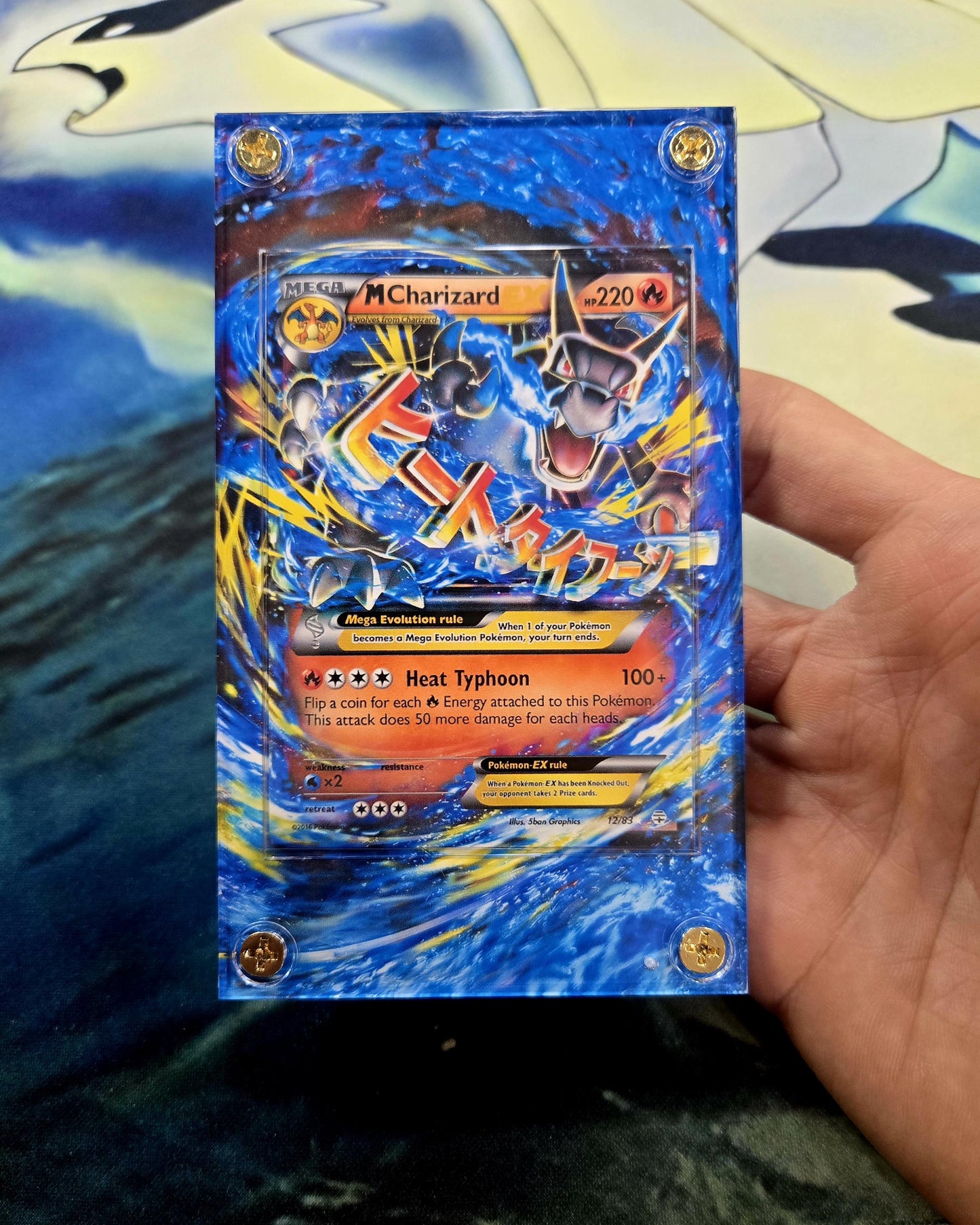 Pokemon M Charizard EX 12/83 Generations XY Custom Display Case Extended Artwork