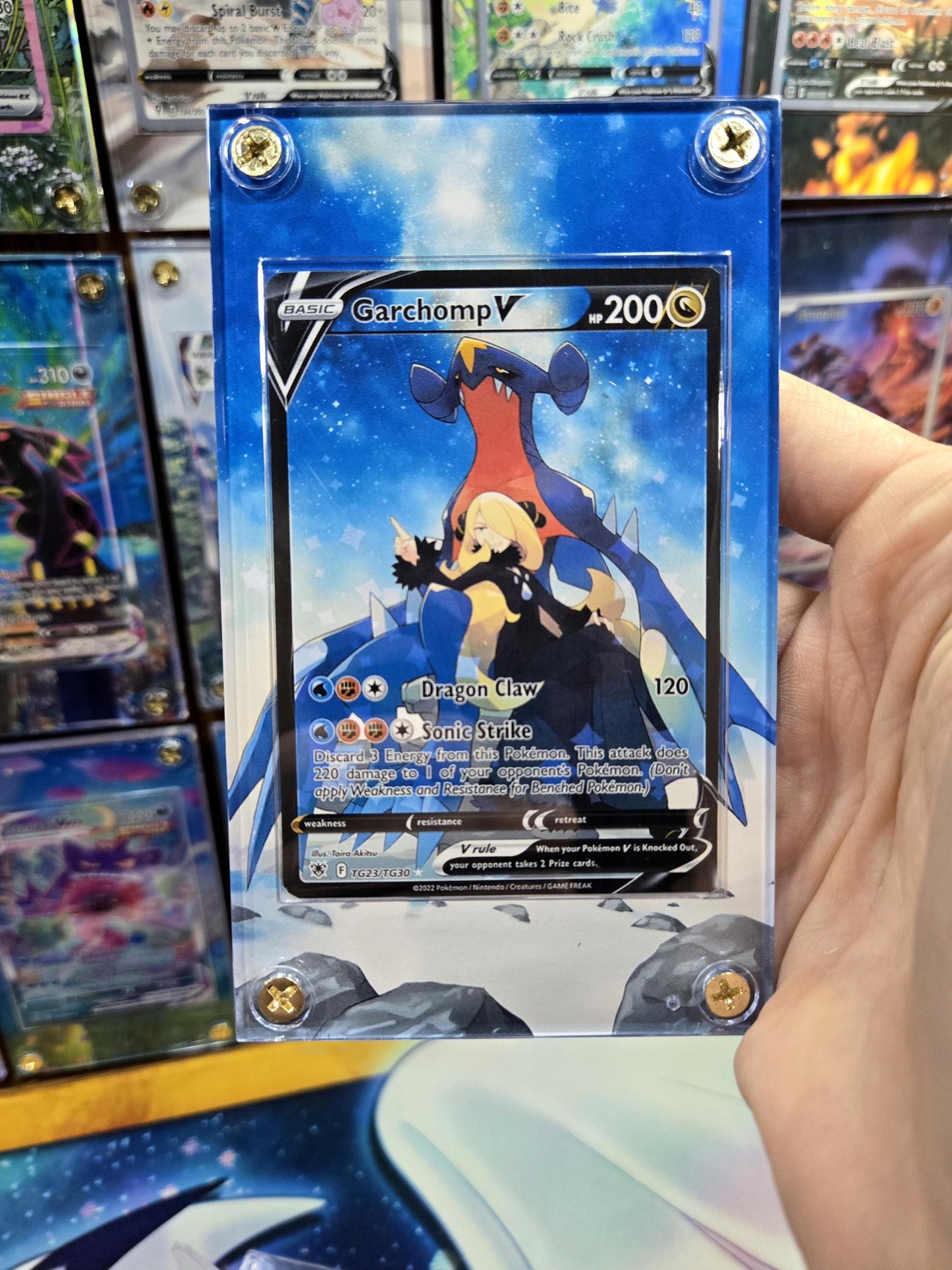 Pokemon Garchomp V TG23/TG30 Astral Radiance Extended Art Case