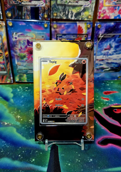 x3 Pokemon Tepig, Pignite, Emboar EX IR 096, 097, 098 Black Bolt Extended Art Cases