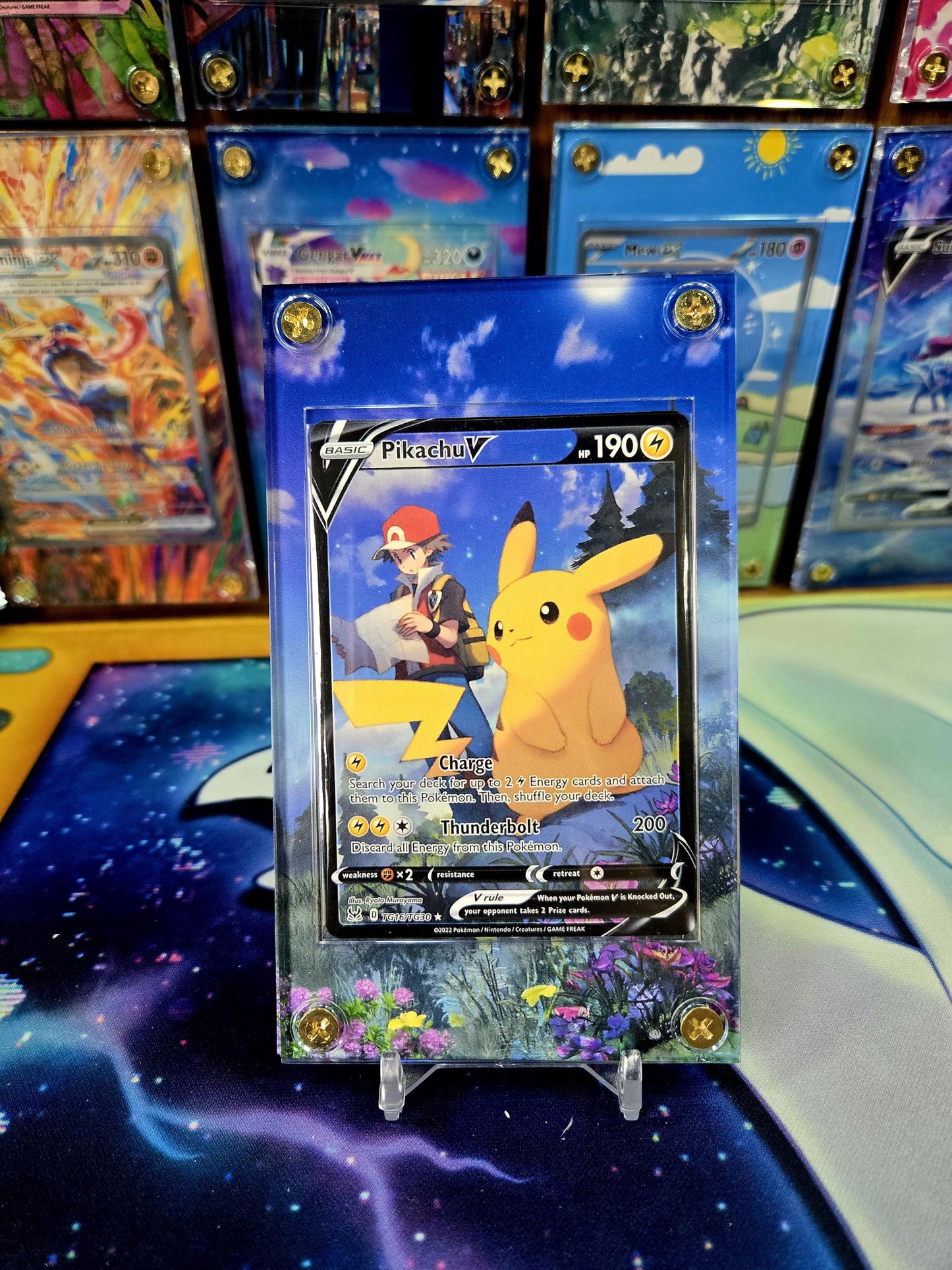 Pokemon Pikachu Pikachu V TG16/TG30 Lost Origin Extended Art Custom Case