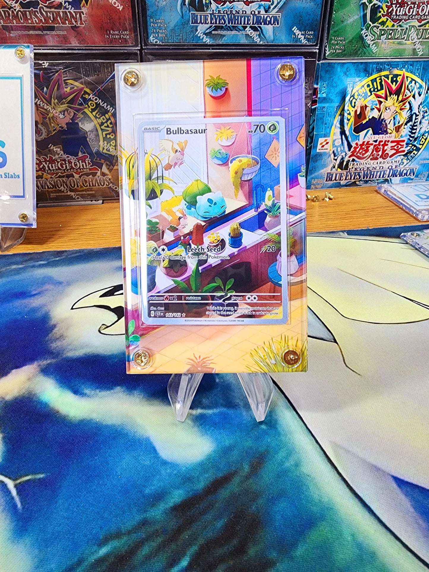 X2 Pokemon Bulbasaur Squirtle Stellar Crown Card Custom Display Cases Extended Artwork