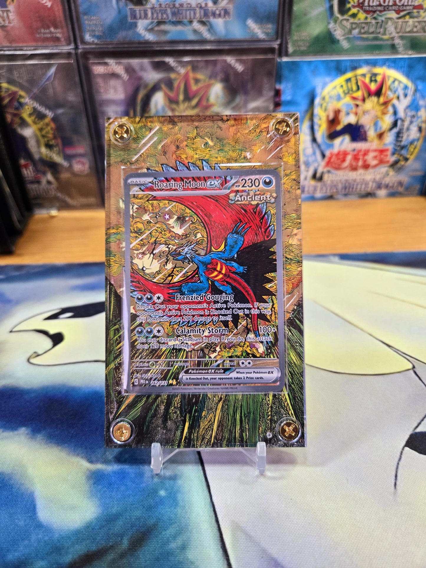 Pokemon Roaring Moon EX SIR 162/131 Prismatic Evolutions Extended Artwork Case