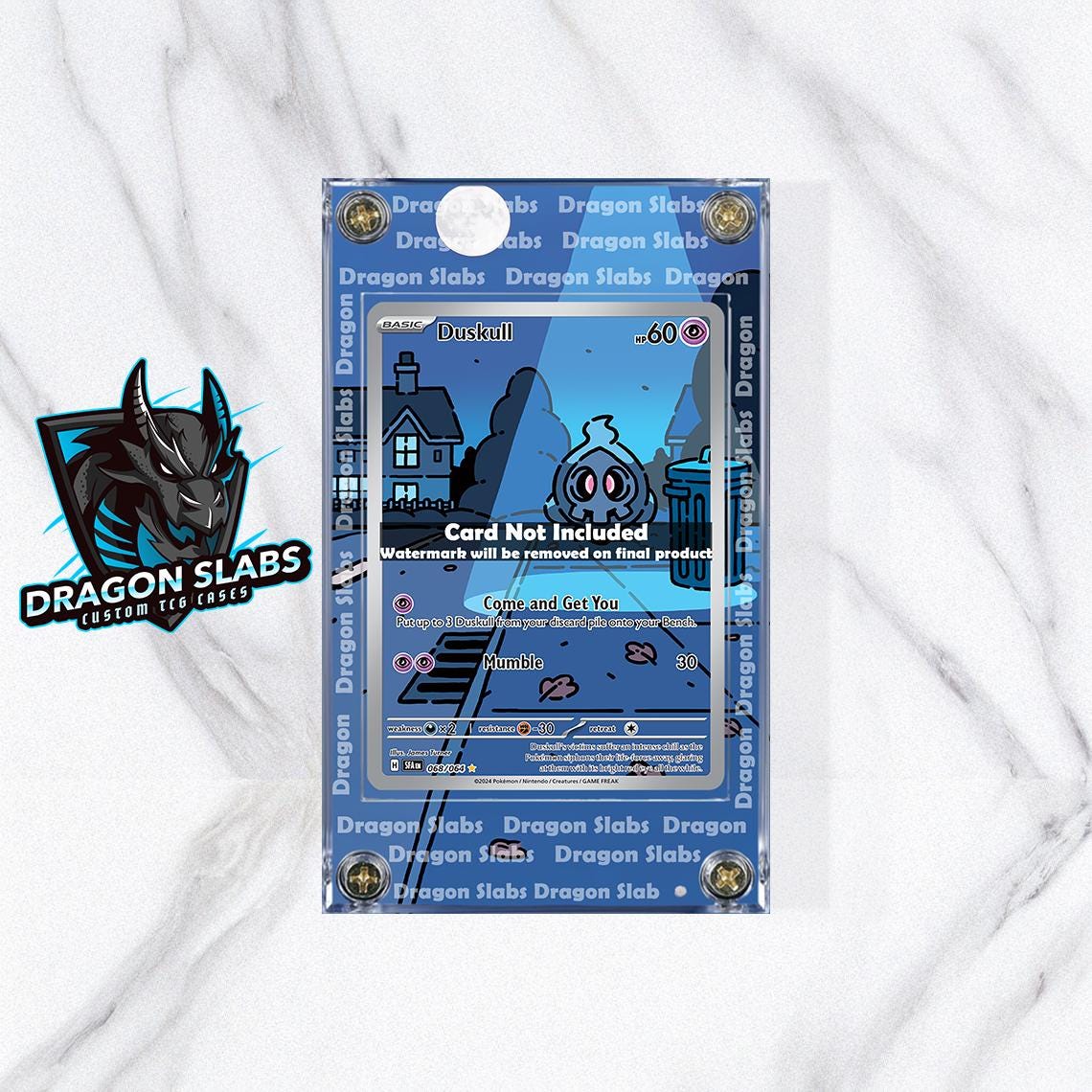 Pokemon Duskull IR Shrouded Fable 068/064 Custom Extended Artwork Case