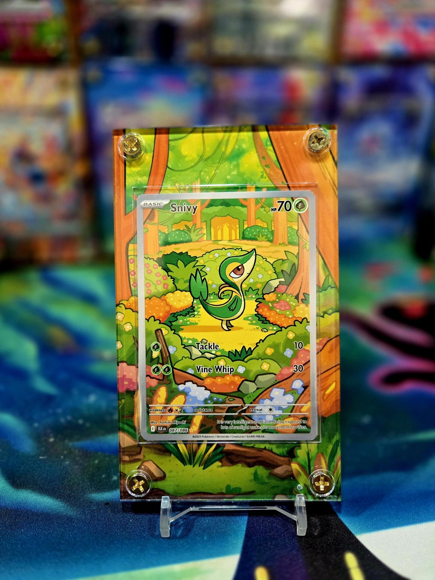 Pokemon Snivy IR 087/086 Black Bolt Extended Art Case