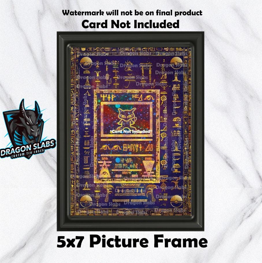 Ancient Mew Promo Pokemon Extended Art Frame 5x7 Frame