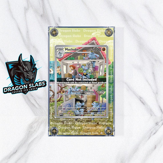 Pokemon 151 Machoke 177/165 Custom Display Case from Pokemon 151 Extended Artwork