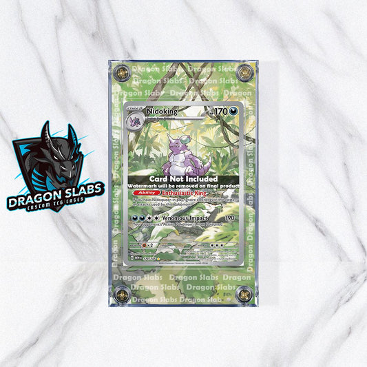 Pokemon 151 Nidoking 174/165 Custom Display Case from Pokemon 151 Extended Artwork