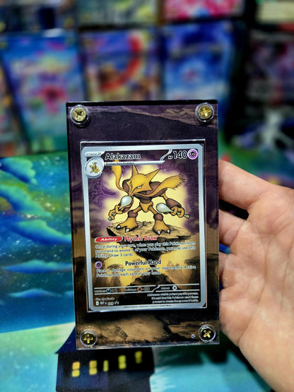 Pokemon Alakazam 009 Promo Mega Evolution Extended Art Custom Case