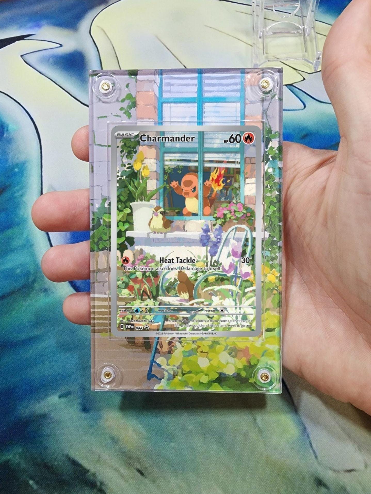 Pokemon Charmander SVP044 Sealed Obsidian Flames ETB Exclusive Promo Card Custom Display Case Extended Artwork