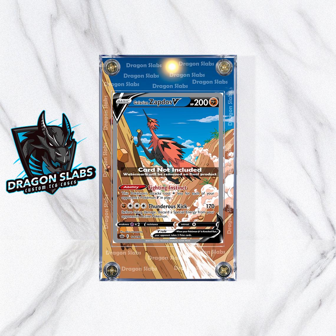Pokemon Galarian Zapdos V Chilling Reign 174 Extended Artwork Case