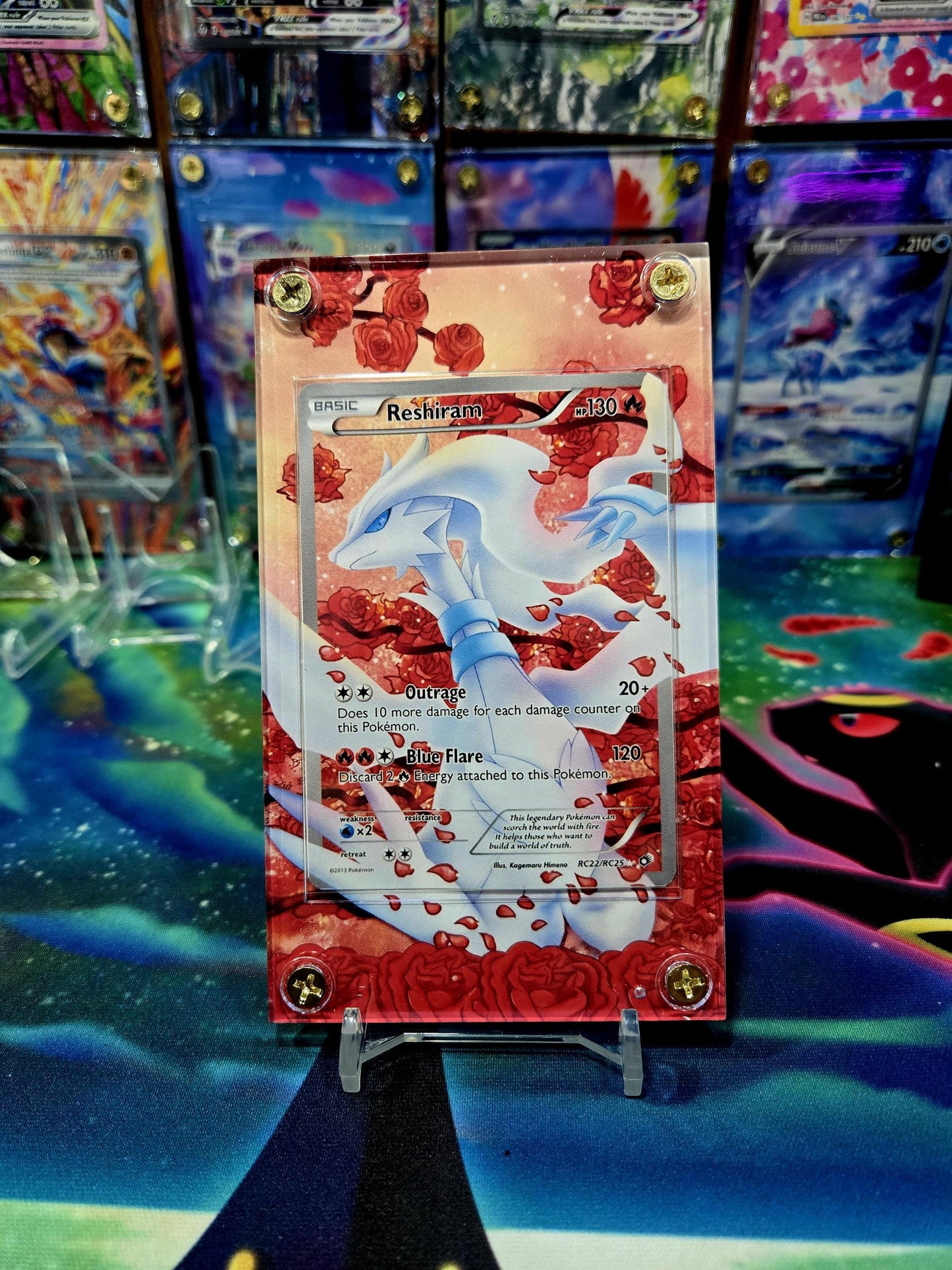 Pokemon Reshiram RC22/RC25 Legendary Treasures Extended Art Custom Case