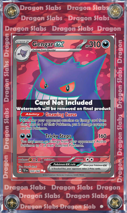 Pokemon Gengar ex 193/162 Temporal Forces Extended Art Case
