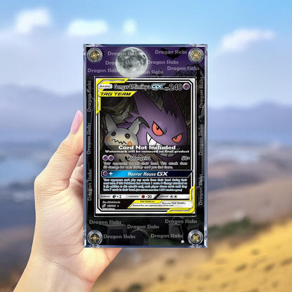 Pokemon Gengar And Mimikyu GX Tag Team Sun And Moon 165/181 Extended Artwork Case