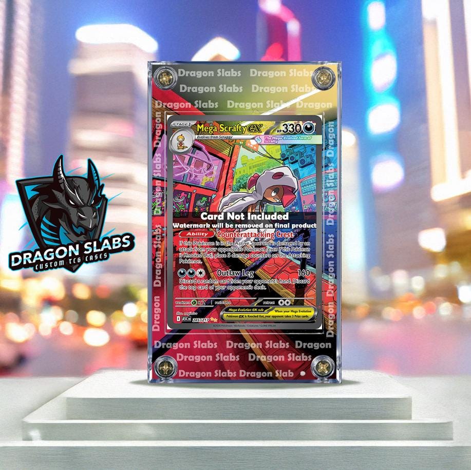 Pokemon Mega Scrafty EX 285/217 Ascended Heroes Extended Artwork Case
