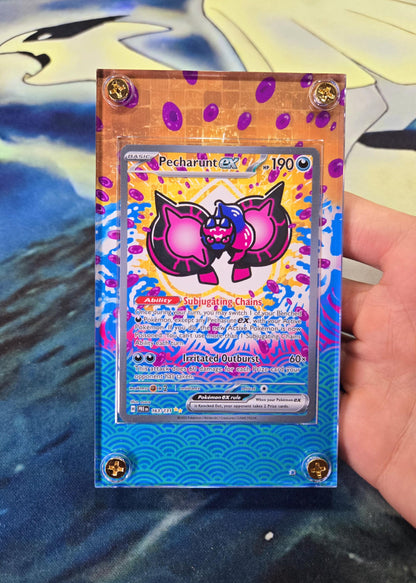 Pokemon Pecharunt EX SIR 163/131 Prismatic Evolutions Extended Artwork Case