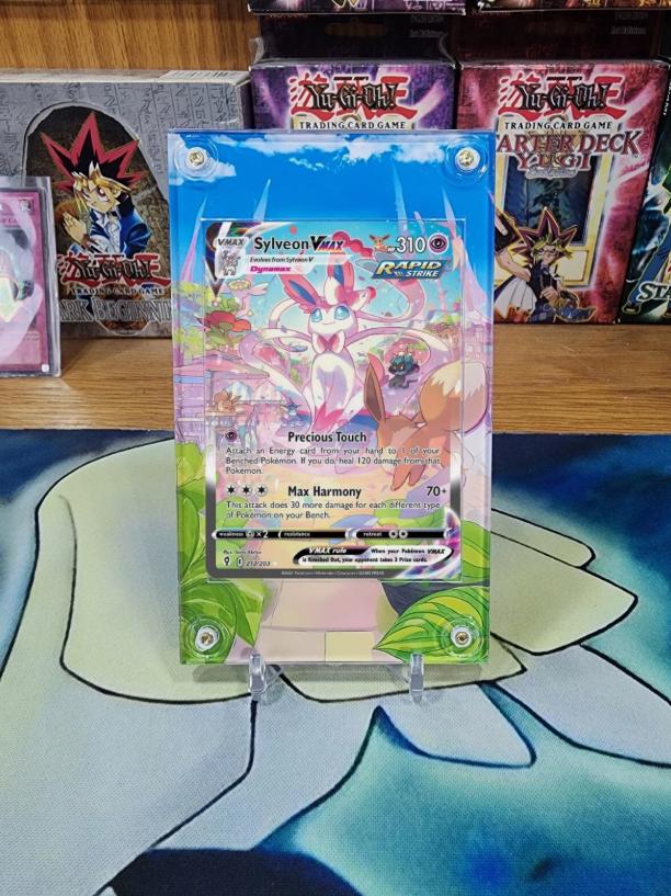 Pokemon Sylveon VMAX Alt Art 184/203 212/203 SWSH Evolving Skies Custom Display Cases