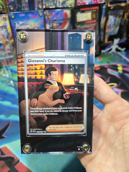 Pokemon 151 Giovanni's Charisma 204/165 Extended Art Case