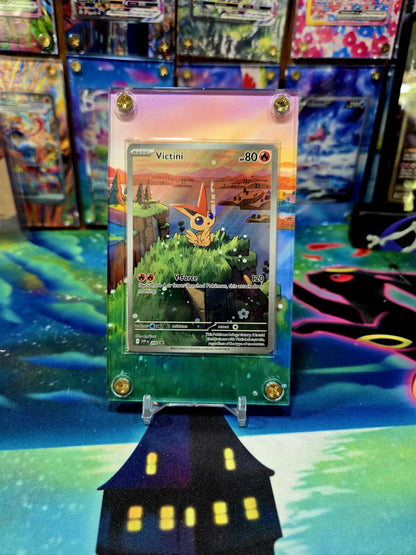 Pokemon Victini SVP 208 Promo White Flare Black Bolt Extended Art Case