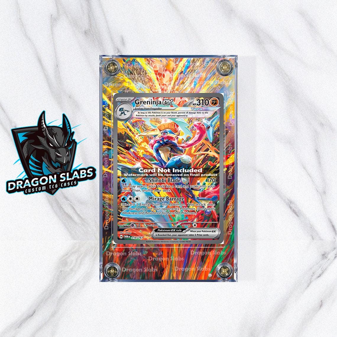 Pokemon Greninja EX SIR Twilight Masquerade 214/167 Extended Artwork Case