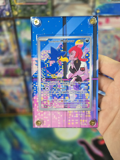 Pokemon Team Rocket's Murkrow 200/182 Destined Rival Extended Art Case