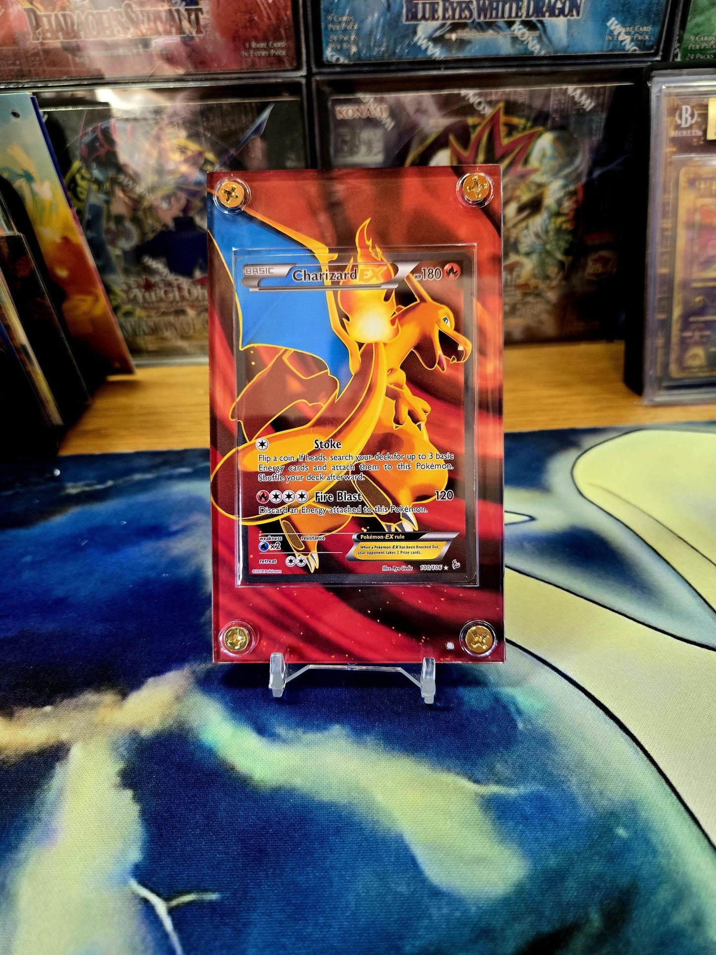 Pokemon Charizard Ex Flashfire 100/106 Custom Case Extended Artwork