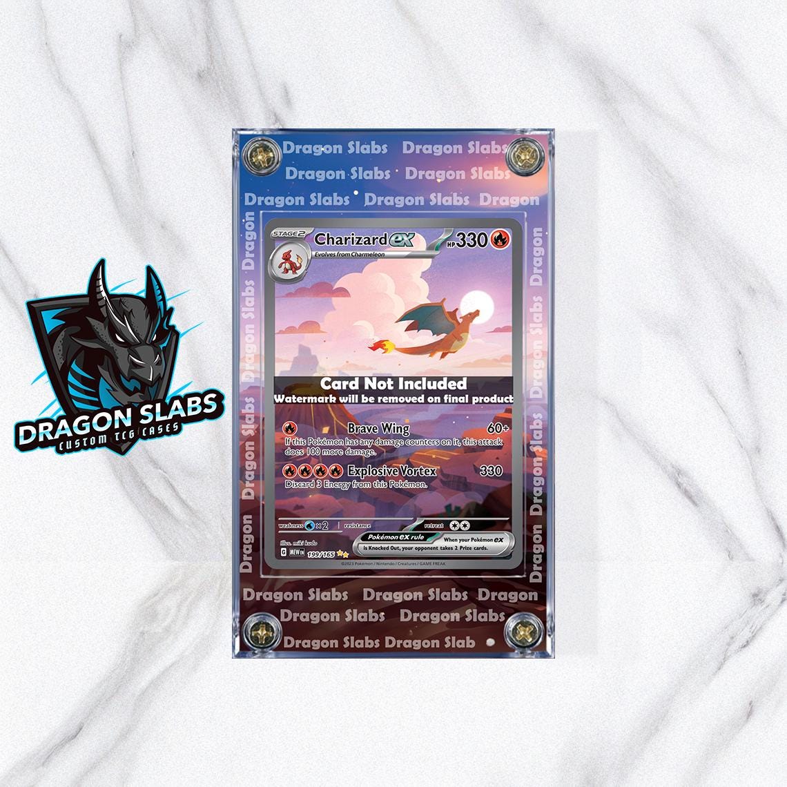 Pokemon Charizard EX 151 Promo SVP 199 Custom Display Case