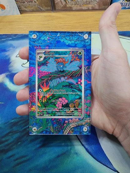 Pokemon Gloom IR 198-197 Illustration Rare Obsidian Flames Card Custom Display Case