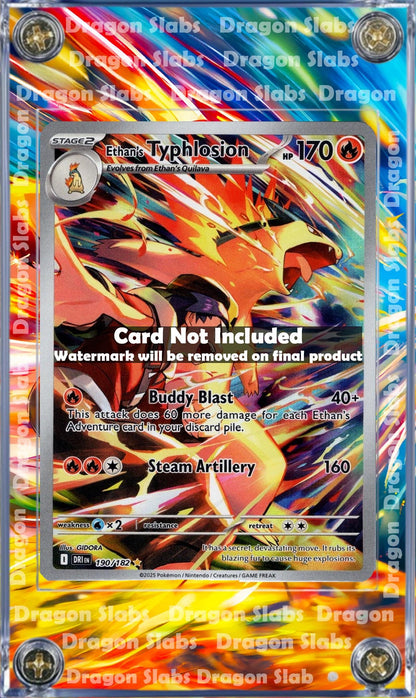 Pokemon Ethan's Typhlosion 190/182 Destined Rivals Extended Art Case